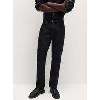 M&S Straight Fit Pure Cotton Value Jeans Black/Black
