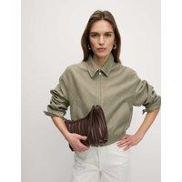 Suedette Relaxed Harrington Jacket