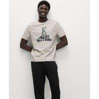 Pure Cotton Dinosaur Graphic Pyjama Top