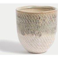 Medium Glazed Textured Ceramic Planter