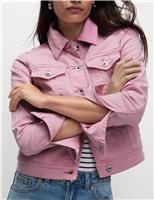 Cotton Rich Denim Jacket with Stretch