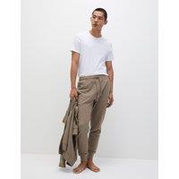 Pure Cotton Textured Joggers