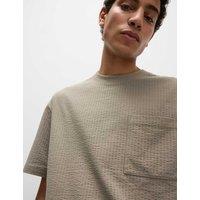 Cotton Rich Textured Loungewear Top
