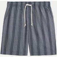 Pure Cotton Striped Loungewear Shorts