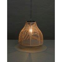 Warm White Woven Solar Pendant Light