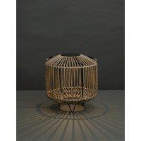 Small Warm White LED Woven Solar Lantern