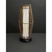 Large Warm White LED Woven Solar Lantern