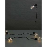 10 Warm White LED Solar Festoon Lights