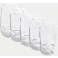 M&S 5 Pack Cool & Fresh Invisible Trainer Liners White