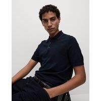 Cotton Rich Knitted Polo Shirt