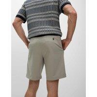Single Pleat Stretch Chino Shorts