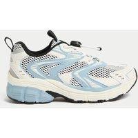 M&S Kids' Freshfeet Toggle Runner Trainers (4 Small - 7 Large) Light Blue Mix