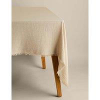 Pure Cotton Frayed Edge Muslin Tablecloth