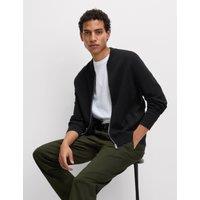 Cotton Modal Blend Knitted Bomber