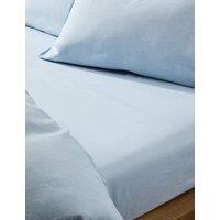 M&S Pure Linen Deep Fitted Sheet Chambray