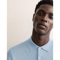 Merino Wool Rich with Silk Knitted Polo Shirt