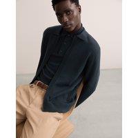 Fine Merino Wool Rich Knitted Jacket