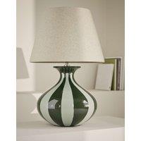 Ceramic Striped Table Lamp