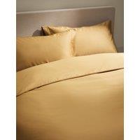 M&S Pure Cotton Sateen 400 Thread Count Bedding Set Honey