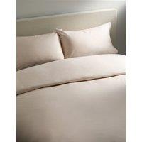 M&S Pure Cotton Sateen 400 Thread Count Bedding Set Neutral