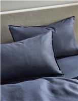 2pk Pure Linen Standard Pillowcases