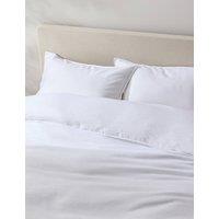 M&S Pure Linen Bedding Set White
