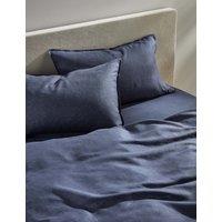 M&S Pure Linen Bedding Set Navy