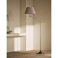 Adjustable Floor Lamp with Pleated Shade