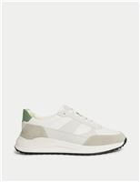 Leather Lace Up Trainers