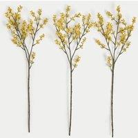 Set of 3 Artificial Mimosa Single Stems