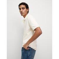M&S Ultimate Pique Polo Shirt Ivory