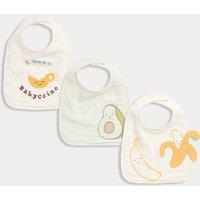 3pc Pure Cotton Food Bibs