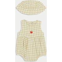 2pc Check Paddler with Hat Outfit (0-3 Yrs)
