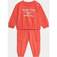 2pc Cotton Rich Sports Club Slogan Outfit (0-6 Yrs)