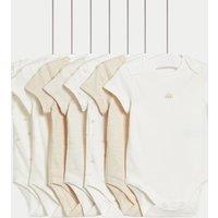 7pk Pure Cotton Patterned Bodysuits (5lbs-3 Yrs)