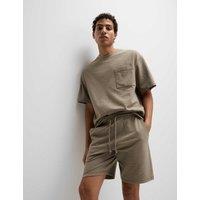 Cotton Rich Striped Lounge Shorts