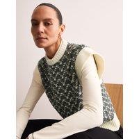 Pure Merino Wool Ribbed Knitted Vest