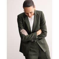 Pure Linen Single Breasted Blazer