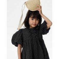 Pure Cotton Bow Dress (2-8 Yrs)