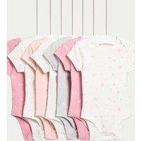 7pk Pure Cotton Floral Bodysuits (5lbs-3 Yrs)