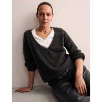 Mohair Blend Wrap Jumper