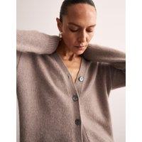 Mohair Blend V-Neck Button Through Cardigan