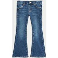 M&S Denim Flared Jeans (2-8 Yrs) Dark Denim