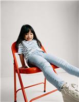 Skinny Cotton Rich Faded Jeans (2-8 Yrs)