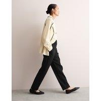 Elasticated Waist Tapered Trousers