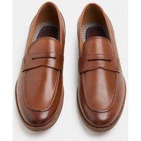 M&S Leather Loafers Brown
