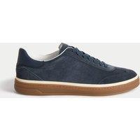 M&S Suede Lace-Up Trainers Navy