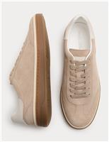 Suede Lace-Up Trainers
