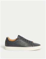 Autograph Leather Cupsole Trainers Black/Black
