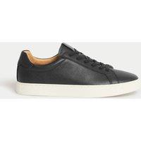 Autograph Leather Cupsole Trainers Black